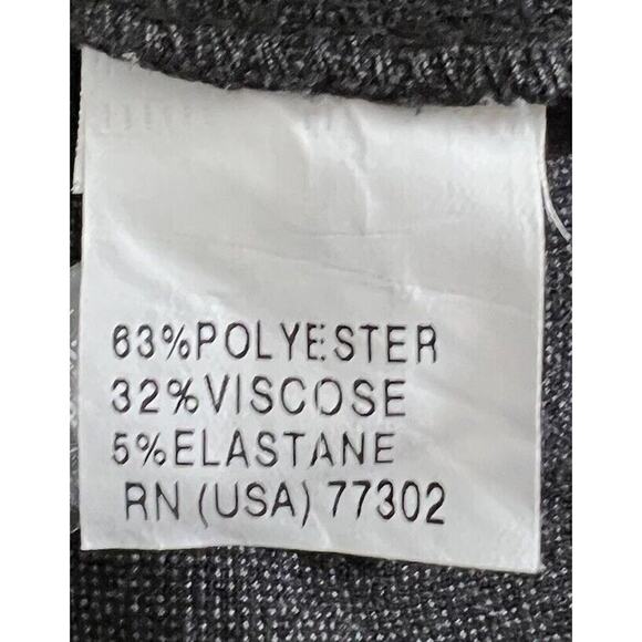 Zara Basics Pencil Skirt Women’s Size L Gray Career Side Zip Back Slit - Picture 6 of 8